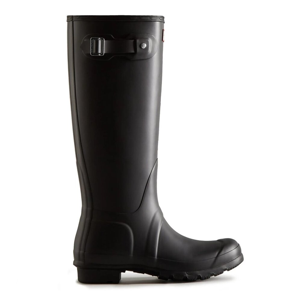 HUNTER Women's Original Tall Rain Boots Black Rubber Waterproof Wellies US 9